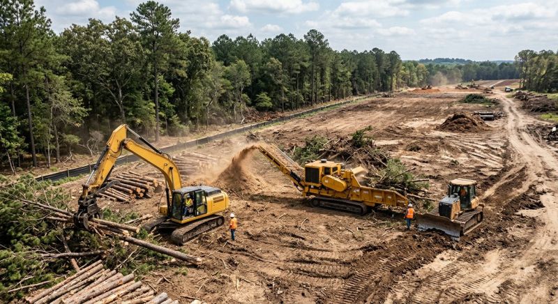 Commercial Site Clearing in Katy, TX