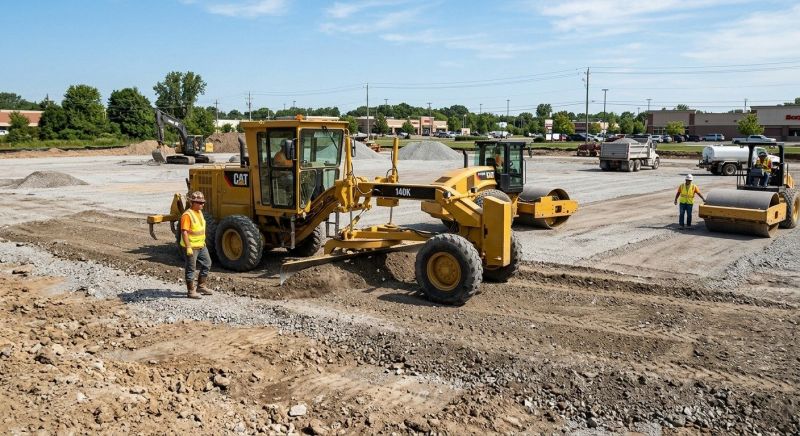 Parking Lot Excavation in Woodstock, GA